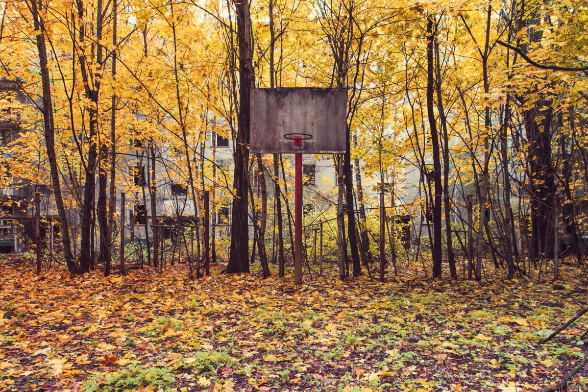 Abandoned basketball court Chernobyl