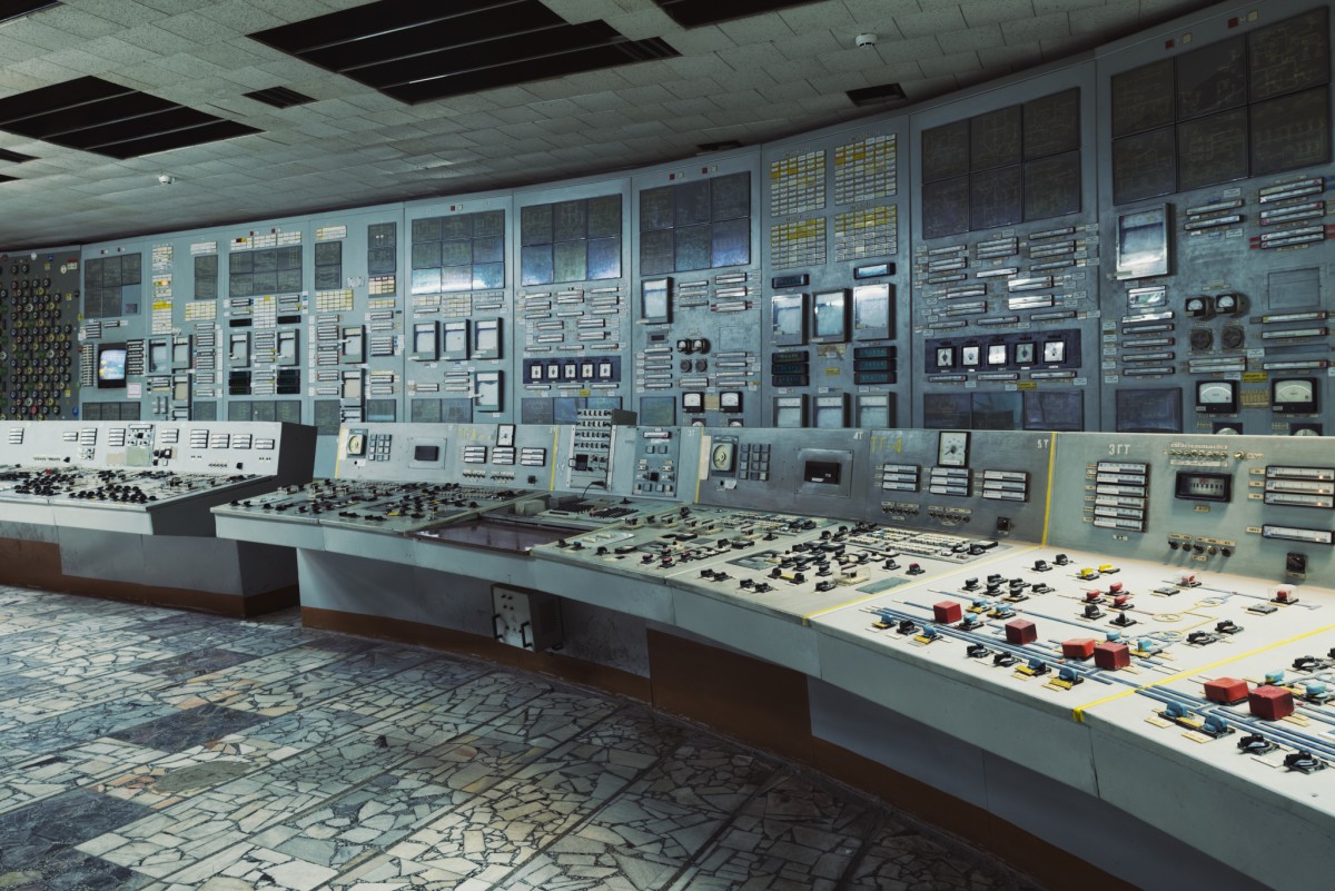 Abandoned reactor 3 control room at Chernobyl